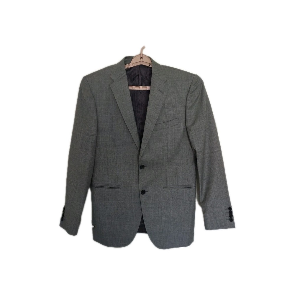 Ermenegildo Zegna Gray Wool Blazer Sport Coat Mens 38R‎ Made ITALY